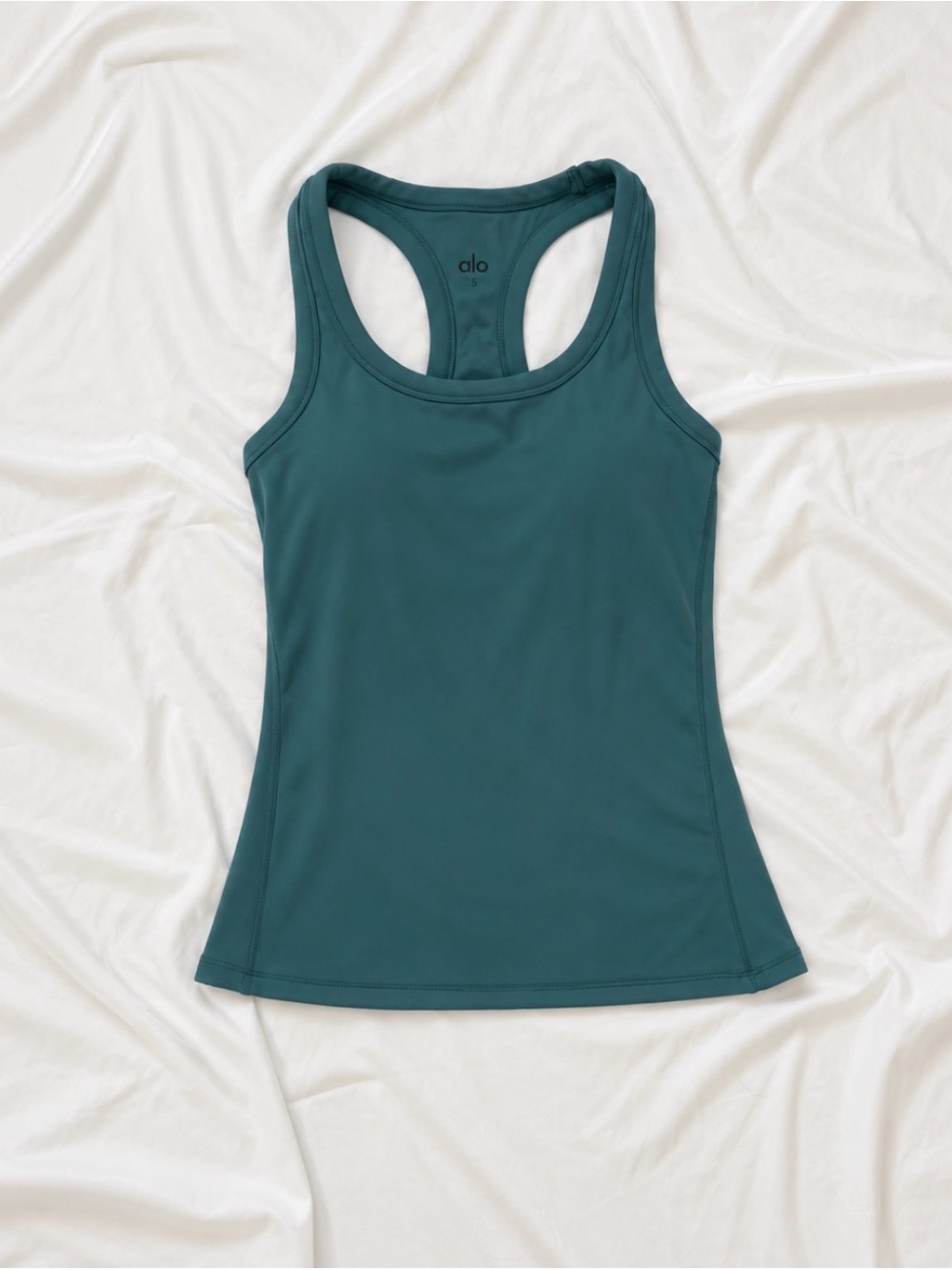 ALO Yoga Teal Racerback Performance Tank